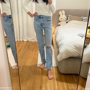 H&m straight jeans high waisted